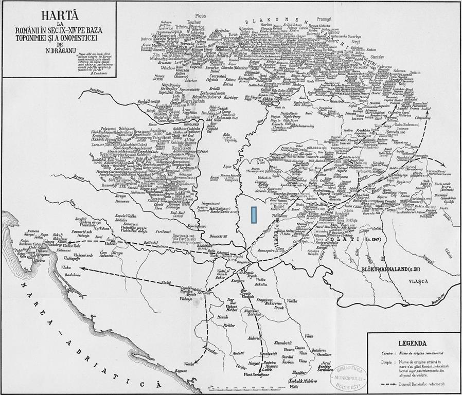 mapa rumano