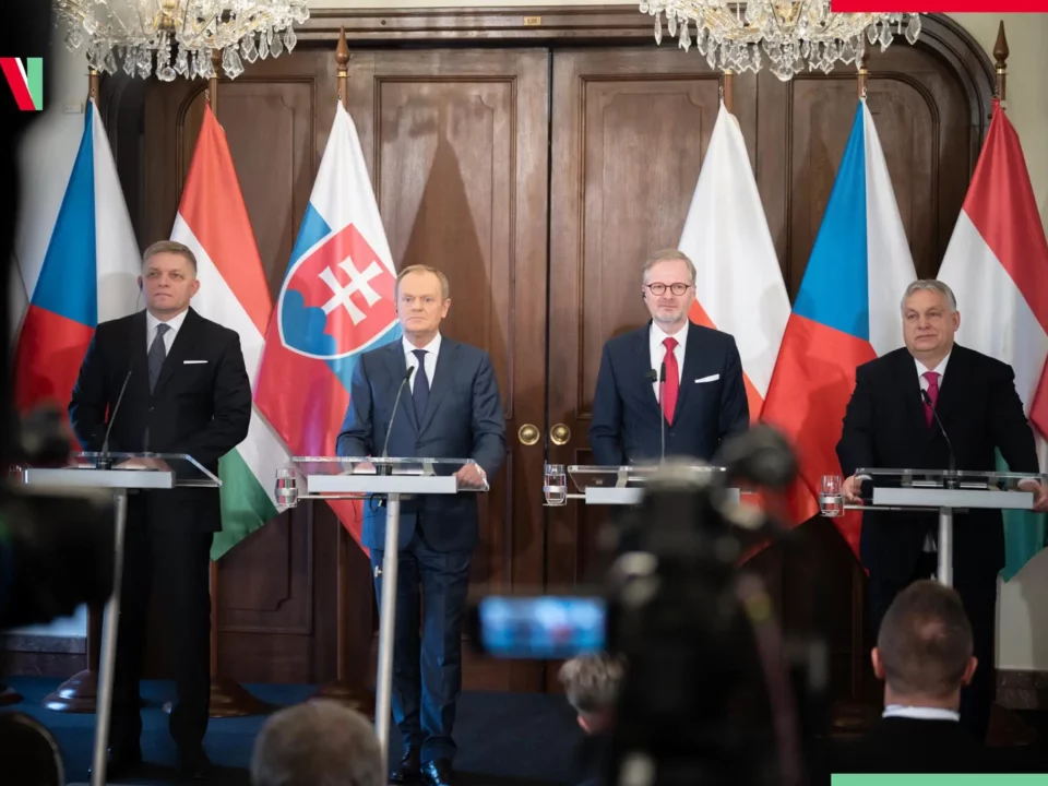 V4 leaders in Prague shouted with PM Orbán