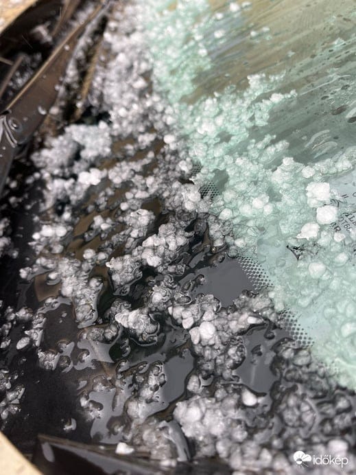 hailstorm ice weather in Hungary