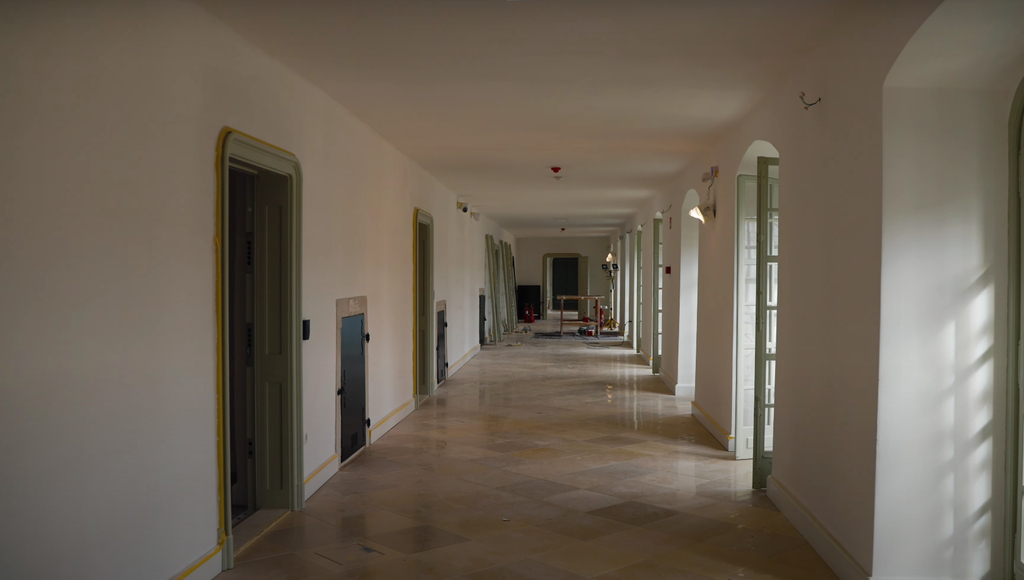 intérieur de rénovation du château d'Esterházy