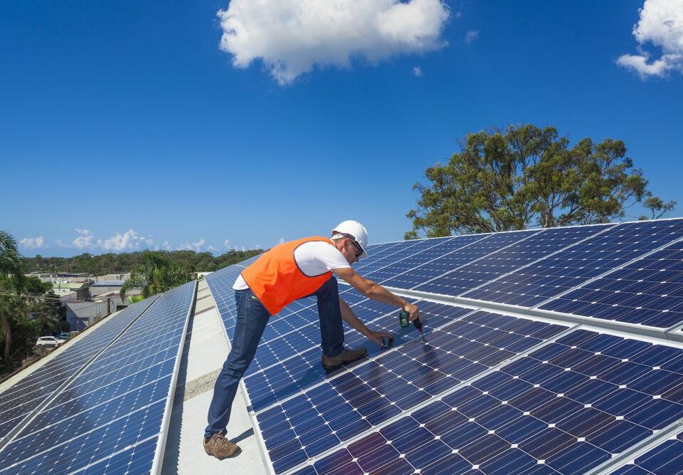 Solarpanel für grüne Energie